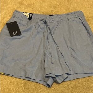 NWT GAP Linen Blue Medium Shorts